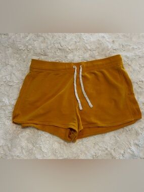 Old Navy Mustard Yellow Athletic Drawstring Shorts